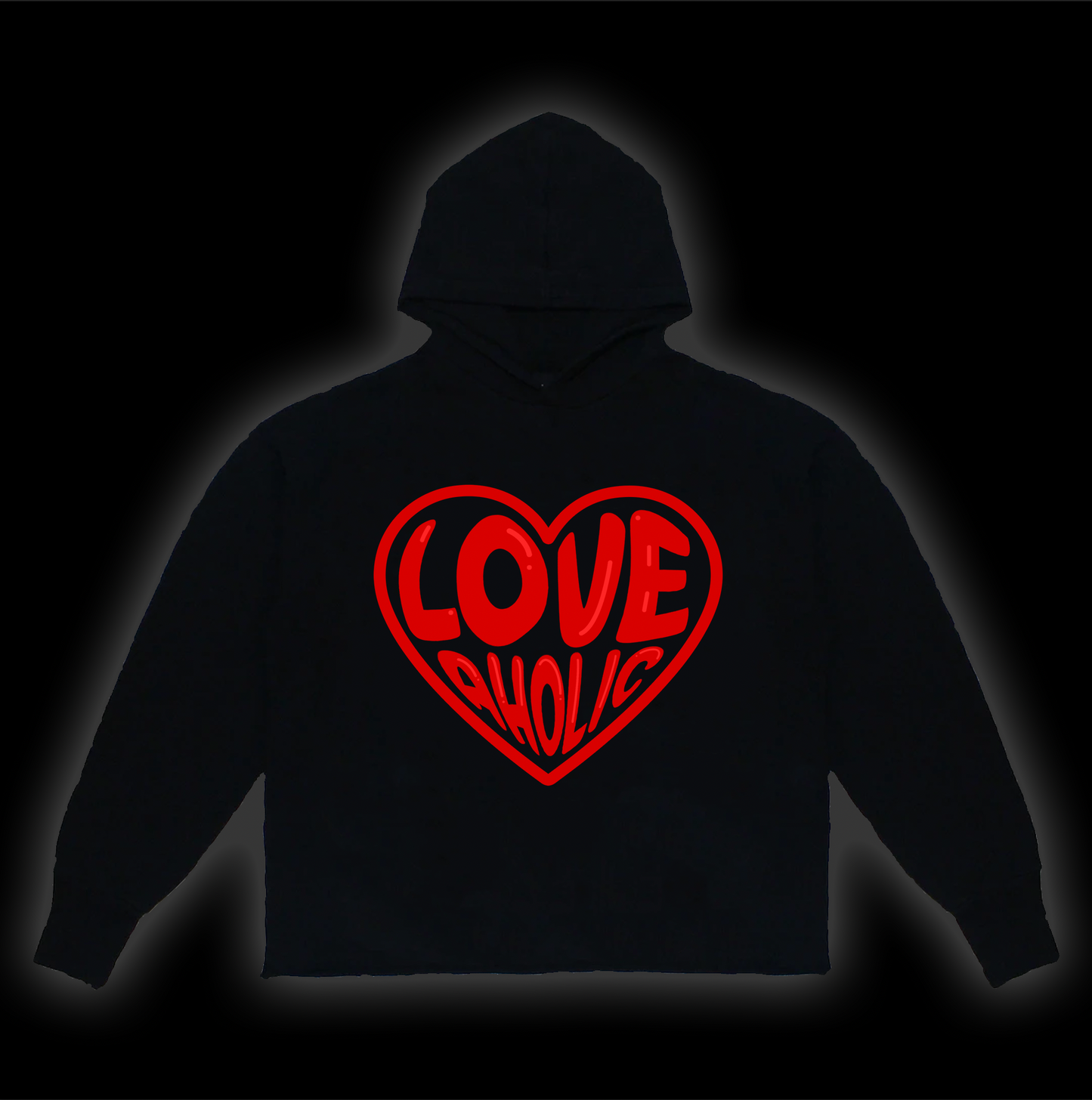 Red Love  Loveaholic Hoodie - Individual